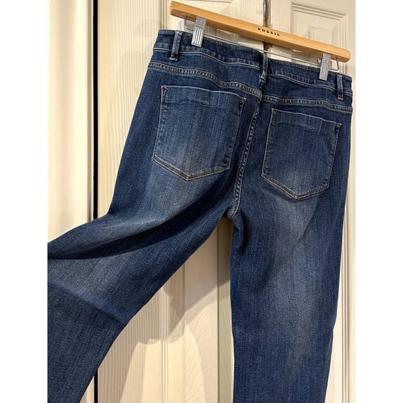 J. Jill Denim Weekender Dark Wash Slim Straight Leg Stretch Jeans 6 - Picture 10 of 11